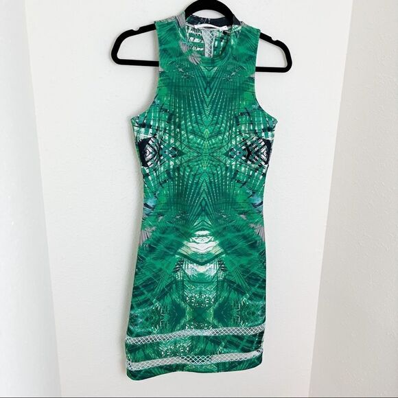 Ministry of Style Tropical Reflection Scuba Dress Mini Dress - Picture 4 of 9